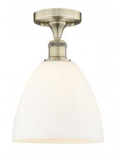 Innovations Lighting 616-1F-AB-GBD-91 - Bristol - 1 Light - 9 inch - Antique Brass - Semi-Flush Mount