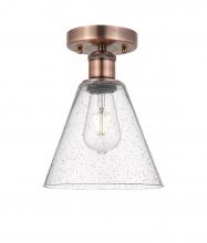  616-1F-AC-GBC-84 - Berkshire - 1 Light - 8 inch - Antique Copper - Semi-Flush Mount