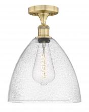  616-1F-BB-GBD-124 - Bristol - 1 Light - 12 inch - Brushed Brass - Semi-Flush Mount