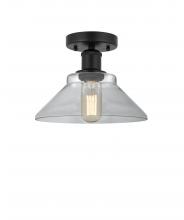  616-1F-BK-G132 - Orwell - 1 Light - 8 inch - Matte Black - Semi-Flush Mount