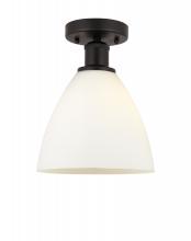 Innovations Lighting 616-1F-OB-GBD-751 - Bristol - 1 Light - 8 inch - Oil Rubbed Bronze - Semi-Flush Mount