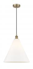 Innovations Lighting 616-1P-AB-GBC-161 - Berkshire - 1 Light - 16 inch - Antique Brass - Mini Pendant