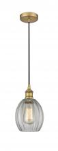  616-1P-BB-G82 - Eaton - 1 Light - 6 inch - Brushed Brass - Cord hung - Mini Pendant