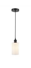  616-1P-BK-G801 - Clymer - 1 Light - 4 inch - Matte Black - Cord hung - Mini Pendant