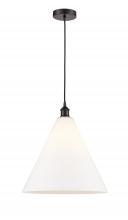  616-1P-OB-GBC-161 - Berkshire - 1 Light - 16 inch - Oil Rubbed Bronze - Cord hung - Pendant