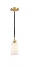  616-1P-SG-G801 - Clymer - 1 Light - 4 inch - Satin Gold - Cord hung - Mini Pendant