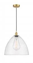  616-1P-SG-GBD-164 - Bristol - 1 Light - 16 inch - Satin Gold - Cord hung - Pendant