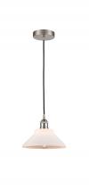  616-1P-SN-G131 - Orwell - 1 Light - 8 inch - Brushed Satin Nickel - Cord hung - Mini Pendant