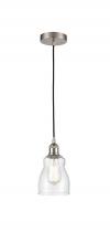  616-1P-SN-G394 - Ellery - 1 Light - 5 inch - Brushed Satin Nickel - Cord hung - Mini Pendant