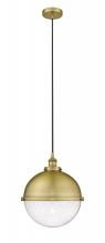 Innovations Lighting 616-1PH-BB-HFS-124-BB-LED - Hampden - 1 Light - 13 inch - Brushed Brass - Cord hung - Pendant