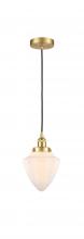  616-1PH-SG-G661-7 - Bullet - 1 Light - 7 inch - Satin Gold - Cord hung - Mini Pendant