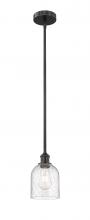  616-1S-BK-G558-6SDY - Bella - 1 Light - 6 inch - Matte Black - Cord hung - Mini Pendant