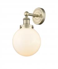 Innovations Lighting 616-1W-AB-G201-8 - Beacon - 1 Light - 8 inch - Antique Brass - Sconce