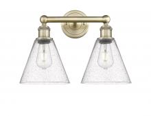 Innovations Lighting 616-2W-AB-GBC-84 - Berkshire - 2 Light - 17 inch - Antique Brass - Bath Vanity Light