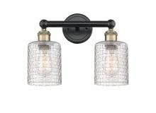 Innovations Lighting 616-2W-BAB-G112C-5CL - Cobbleskill - 2 Light - 14 inch - Black Antique Brass - Bath Vanity Light