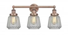  616-3W-AC-G142 - Chatham - 3 Light - 25 inch - Antique Copper - Bath Vanity Light