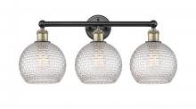 Innovations Lighting 616-3W-BAB-G122C-8CL - Athens - 3 Light - 26 inch - Black Antique Brass - Bath Vanity Light