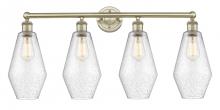  616-4W-AB-G654-7 - Cindyrella - 4 Light - 34 inch - Antique Brass - Bath Vanity Light