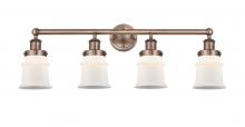  616-4W-AC-G181S - Canton - 4 Light - 32 inch - Antique Copper - Bath Vanity Light