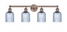 Innovations Lighting 616-4W-AC-G559-5BL - Bridal Veil - 4 Light - 32 inch - Antique Copper - Bath Vanity Light