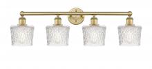  616-4W-BB-G402 - Niagara - 4 Light - 34 inch - Brushed Brass - Bath Vanity Light