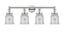  616-4W-PN-G184 - Canton - 4 Light - 33 inch - Polished Nickel - Bath Vanity Light