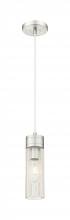  617-1P-SN-G617-8SCL - Boreas - 1 Light - 3 inch - Satin Nickel - Cord Hung - Mini Pendant