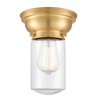 Innovations Lighting 623-1F-SG-G312-LED - Dover - 1 Light - 6 inch - Satin Gold - Flush Mount