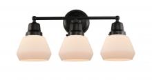 Innovations Lighting 623-3W-BK-G171 - Fulton - 3 Light - 23 inch - Matte Black - Bath Vanity Light