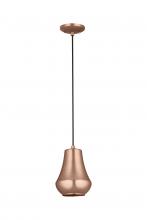 Innovations Lighting 654-1P-AC-7-LED - Hartford - 1 Light - 7 inch - Antique Copper - Cord hung - Mini Pendant