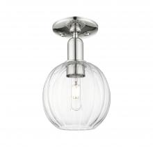 Innovations Lighting 716-1C-PN-G458-7CL - Preston - 1 Light - 6 inch - Polished Nickel - Semi-Flush Mount