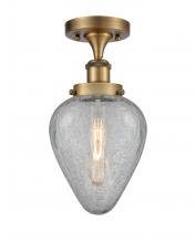 Innovations Lighting 916-1C-BB-G165 - Geneseo - 1 Light - 6 inch - Brushed Brass - Semi-Flush Mount