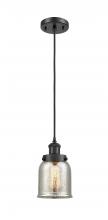  916-1P-BK-G58-LED - Bell - 1 Light - 5 inch - Matte Black - Cord hung - Mini Pendant