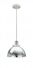  916-1P-WPC-MFD-10-PC - Derby - 1 Light - 10 inch - White Polished Chrome - Cord hung - Mini Pendant