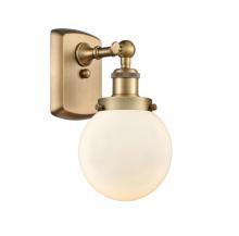 Innovations Lighting 916-1W-BB-G201-6-LED - Beacon - 1 Light - 6 inch - Brushed Brass - Sconce