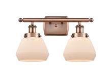 Innovations Lighting 916-2W-AC-G171 - Fulton - 2 Light - 16 inch - Antique Copper - Bath Vanity Light