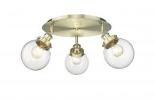 Innovations Lighting 916-3C-AB-G202-6 - Beacon - 3 Light - 18 inch - Antique Brass - Flush Mount