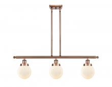 Innovations Lighting 916-3I-AC-G201-6 - Beacon - 3 Light - 36 inch - Antique Copper - Stem Hung - Island Light