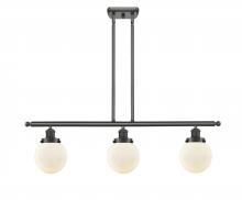  916-3I-OB-G201-6-LED - Beacon - 3 Light - 36 inch - Oil Rubbed Bronze - Stem Hung - Island Light