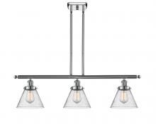  916-3I-PC-G44-LED - Cone - 3 Light - 36 inch - Polished Chrome - Stem Hung - Island Light