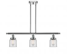  916-3I-PC-G52-LED - Bell - 3 Light - 36 inch - Polished Chrome - Stem Hung - Island Light