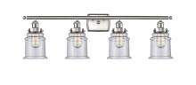  916-4W-SN-G184 - Canton - 4 Light - 36 inch - Brushed Satin Nickel - Bath Vanity Light