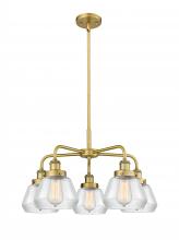  916-5CR-BB-G172 - Fulton - 5 Light - 26 inch - Brushed Brass - Chandelier