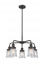  916-5CR-OB-G184S - Canton - 5 Light - 24 inch - Oil Rubbed Bronze - Chandelier