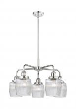  916-5CR-PC-G302 - Colton - 5 Light - 24 inch - Polished Chrome - Chandelier