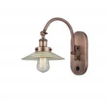  918-1W-AC-G2 - Halophane - 1 Light - 9 inch - Antique Copper - Sconce