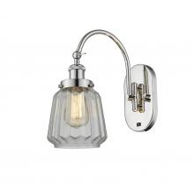  918-1W-PN-G142 - Chatham - 1 Light - 7 inch - Polished Nickel - Sconce