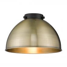 Innovations Lighting MFD-10-AB - Derby Light 10 inch Antique Brass Metal Shade