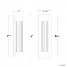  WS-W98518-40-BK - Chyzel Outdoor Wall Sconce Light