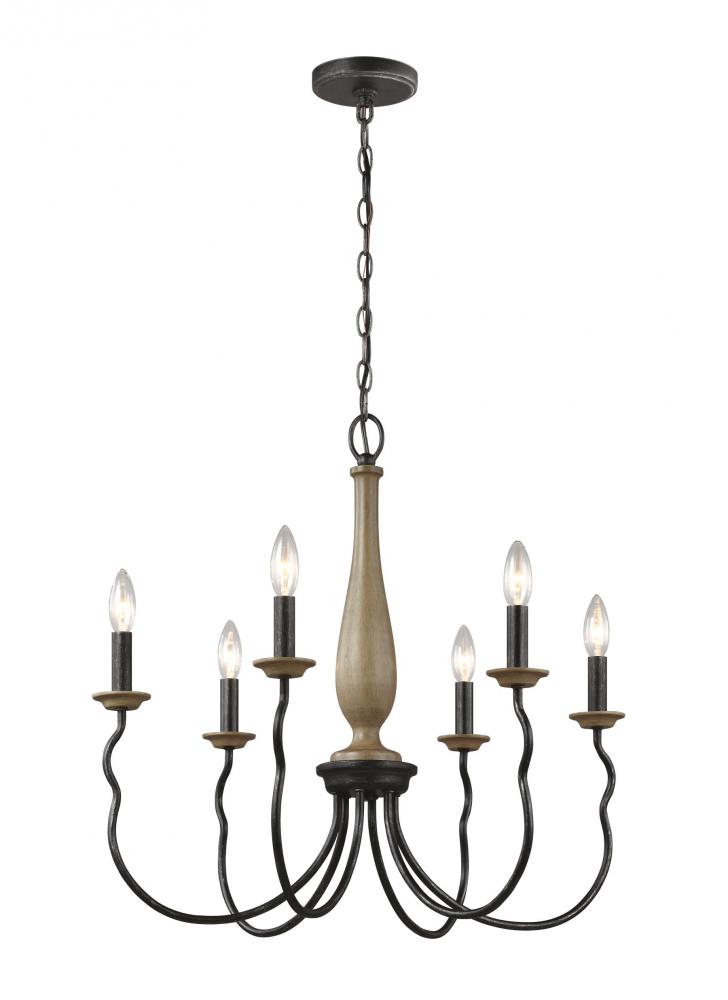 Simira Six Light Chandelier